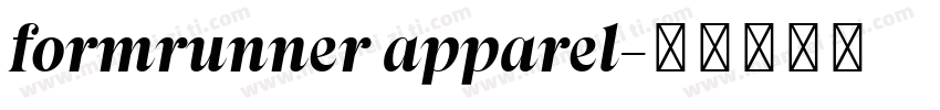 formrunner apparel字体转换
